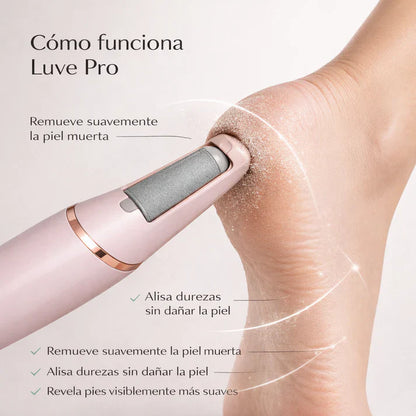 OFERTA 2X1 + EBOOK GRATIS Removedor Exfoliador de Callos Eléctrico LuvePro
